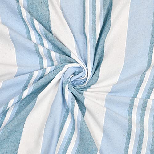 Värde 210 Tc Kerala Coarse Bedsheet Cotton | Double Bedsheet with 2 Pillow Covers | Handloom Bedsheets | Double Bedsheet for Summer | 100x108 inches Bedsheet & 68cmx43cm Pillow | (Blue Angel) - Image 5