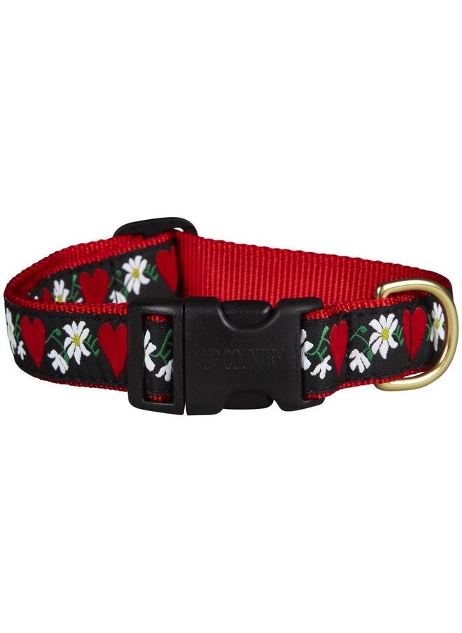 Up Country - Up Country Hearts & Flowers Dog Collar - Large - Image 1