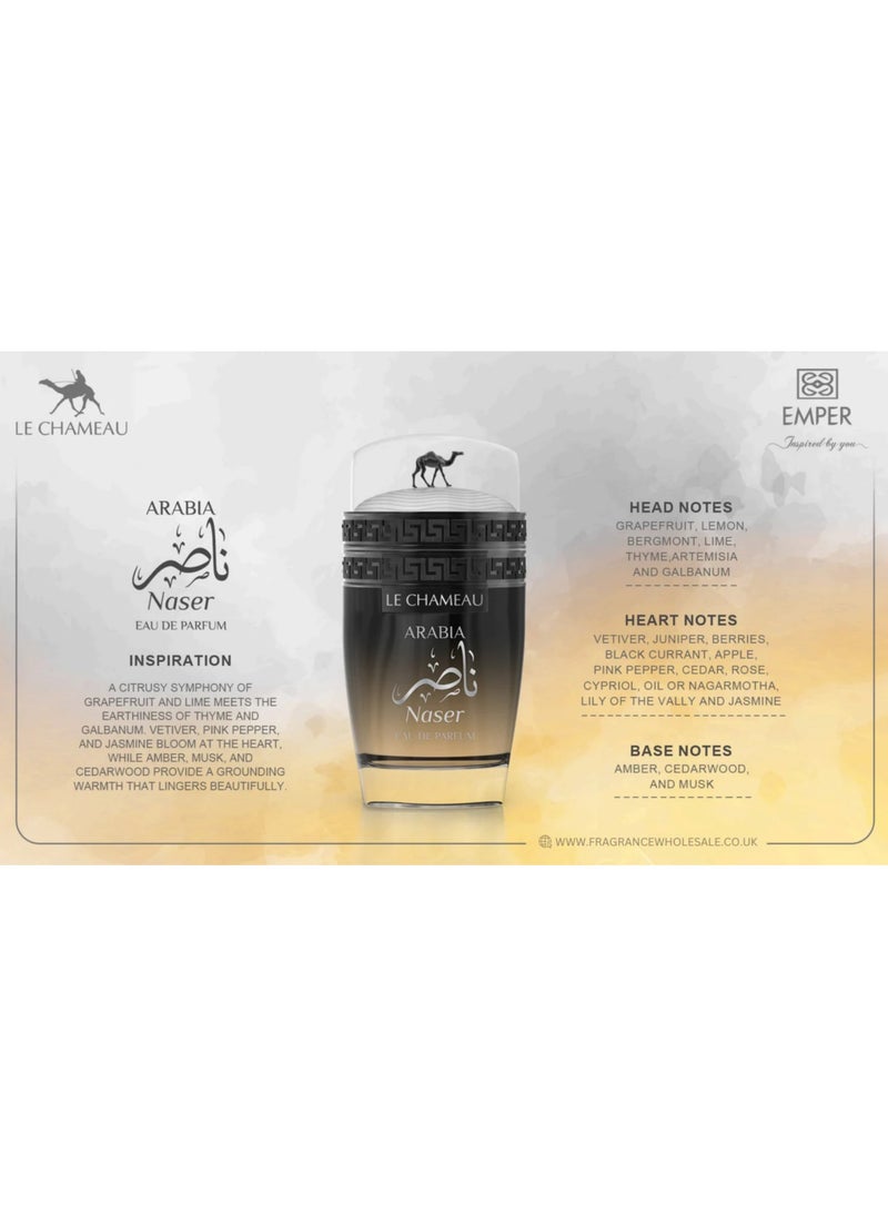 LE CHAMEAU - Arabia Naser Eau De Parfum For Unisex - 100 ML - Image 1