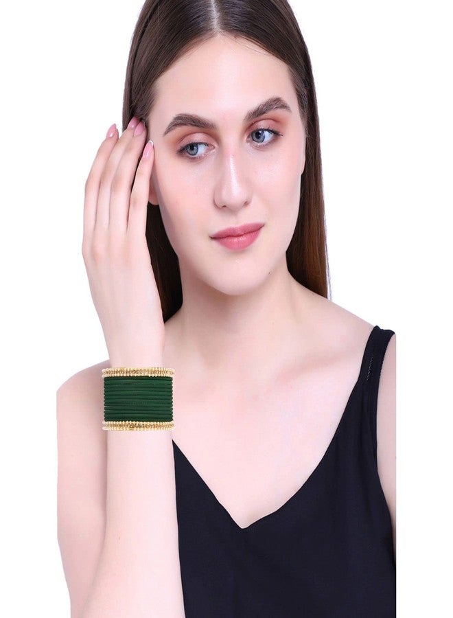 Efulgenz Pearl Bangle Bracelet Set Indian Bangles Set Faux Pearl CZ Rhinestone Beaded Bracelet with Plain Matte Finish Metal Bangles Fashion Costume Accessories Wedding Bollywood Jewelry for Women - Image 4