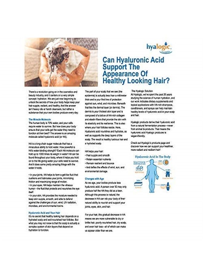 Hyalogic Episilk Conditioner - Detangling Conditioner with Hyaluronic Acid (HA) Hair Strengthener & Natural Conditioner for All Hair Types, Smoothing Conditioner, 10 fl. oz. - Image 4