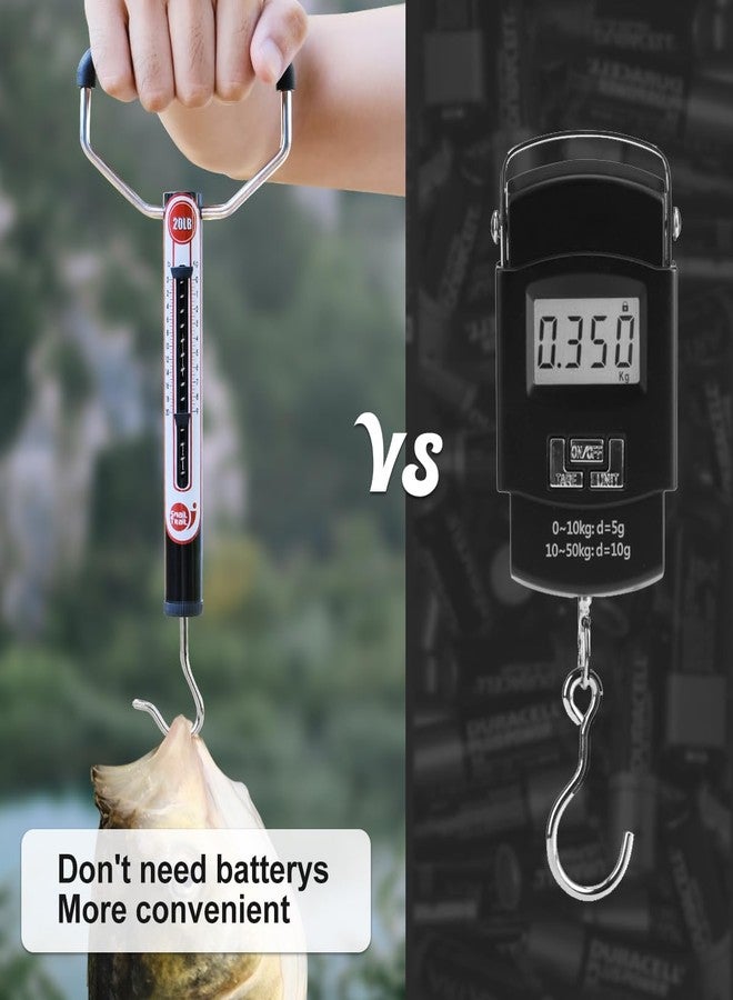 SNAIL TRAIL - 20lbs/50lbs Aluminum Tube Fish Scale, Spring Hook Scale, Hanging Scale for Luggage - Image 4