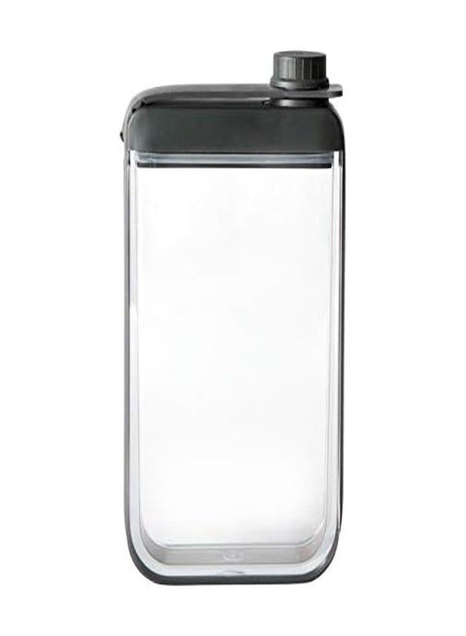 Rabbit Leak-Free Discreet Flask, Compact and Portable, Black Stainless Steel, 3.25" x 1.2" x 6" Dimensions, Perfect for Travel and Outdoor Use - Image 1