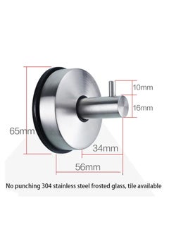 Zalcoon Vacuum Suction Cup Towel Hooks for for Bathrooms, Plating Black, Shower Hanger Hook Hanger Towel Rack Heavy Duty Wall Mounted Robe Hooks Sucker, Bathroom Organizer (Pack of 1)  - Image 3