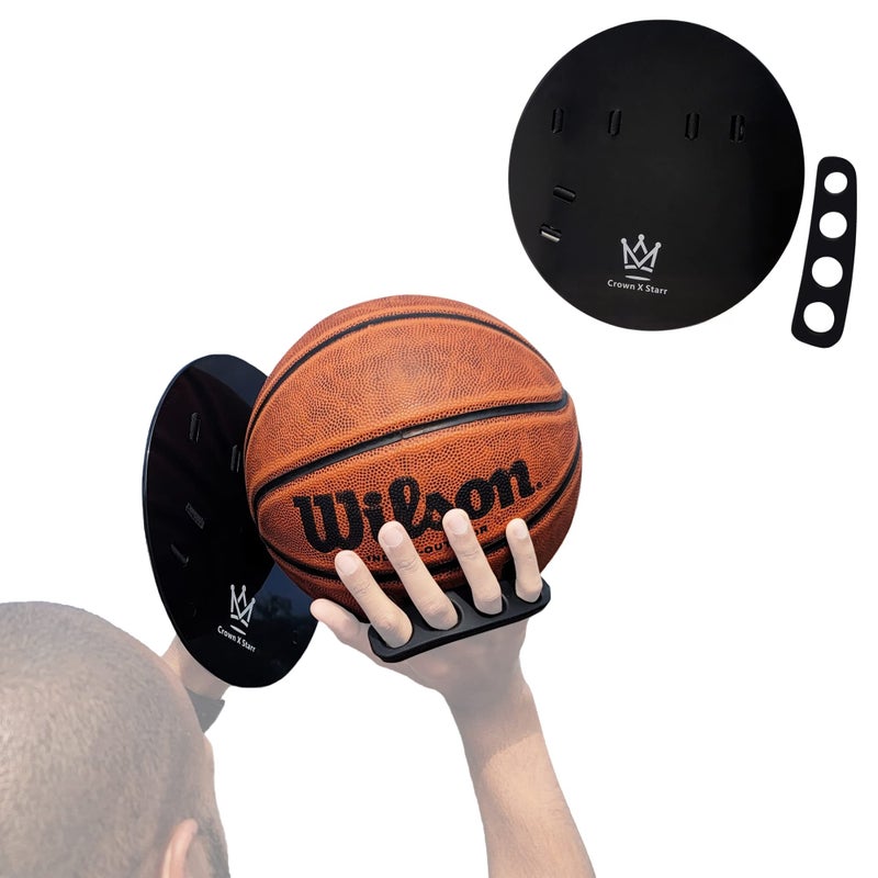 Crown x Starr Basketball Shooting Off Hand Trainer - for Right Handed Shooters, Eliminate Off Hand Interference - with Bonus 5.3" Shooting Aid - Image 1
