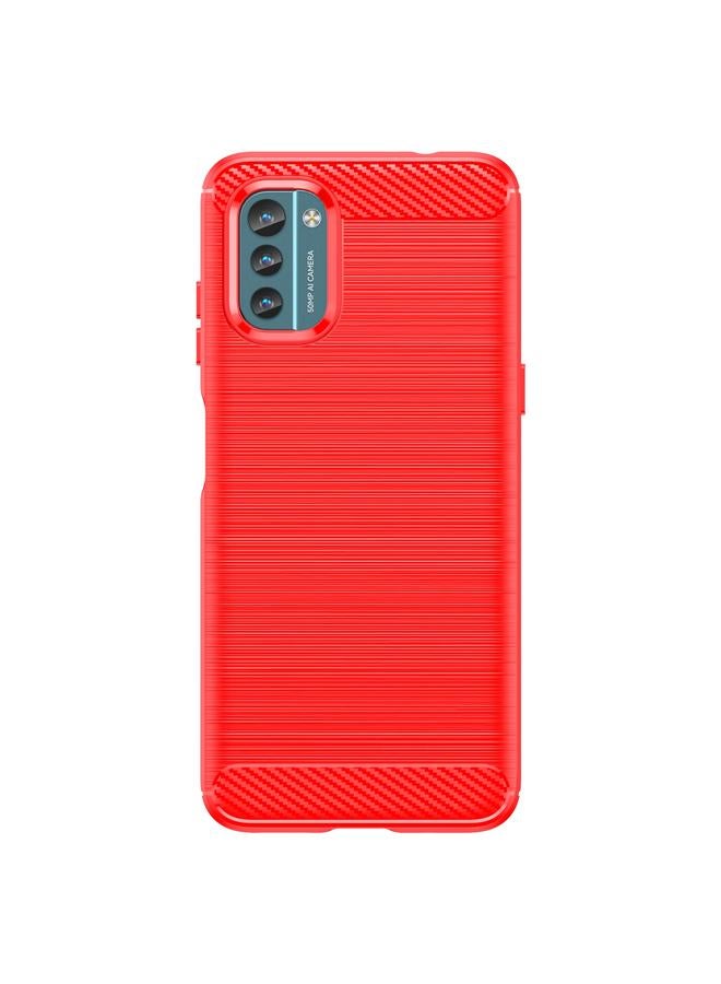 S-TOP Case For Nokia G21 Brushed Texture Carbon Fiber TPU Phone Case - Image 2