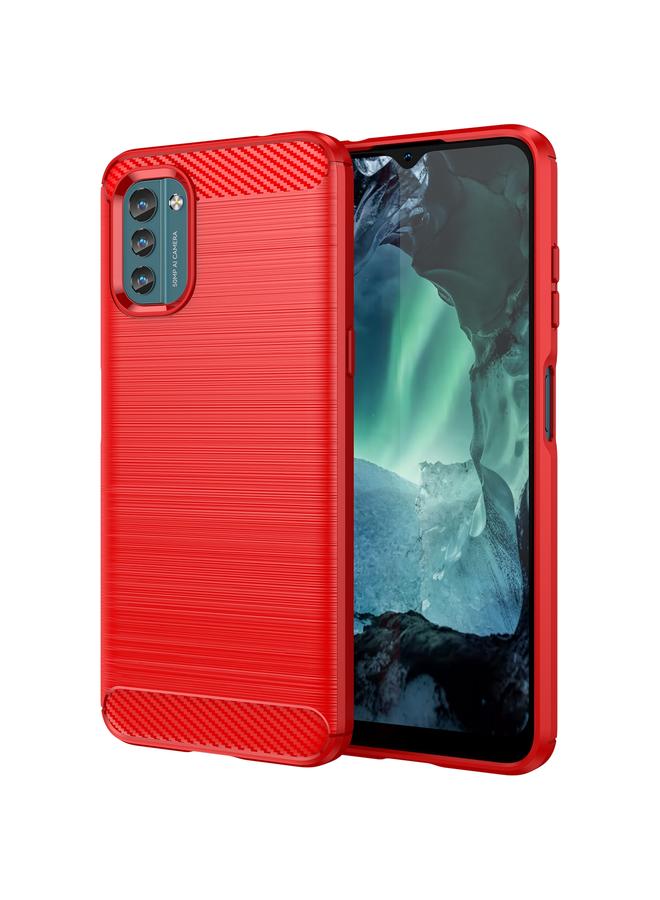 S-TOP Case For Nokia G21 Brushed Texture Carbon Fiber TPU Phone Case - Image 1