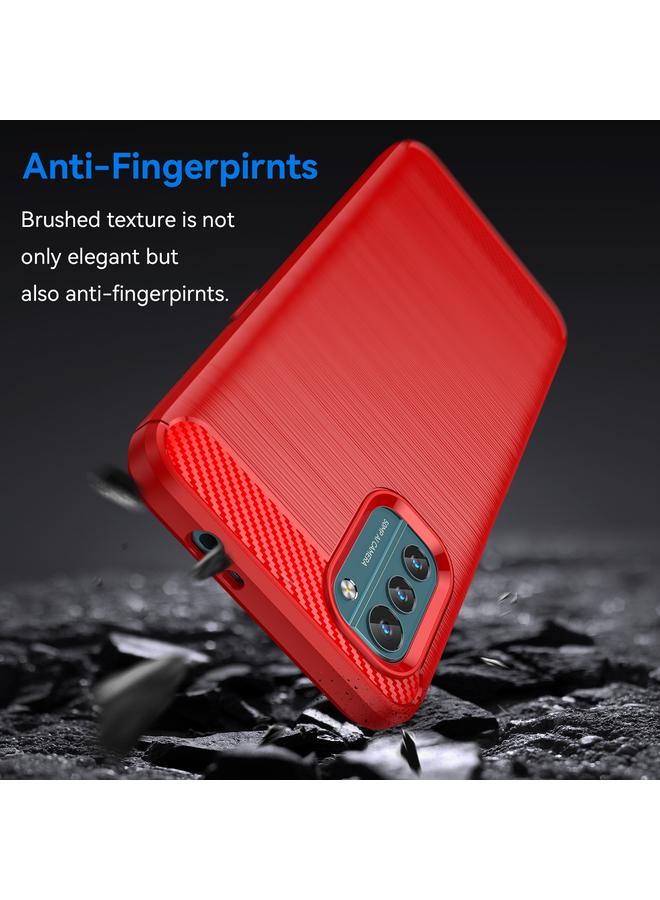 S-TOP Case For Nokia G21 Brushed Texture Carbon Fiber TPU Phone Case - Image 3
