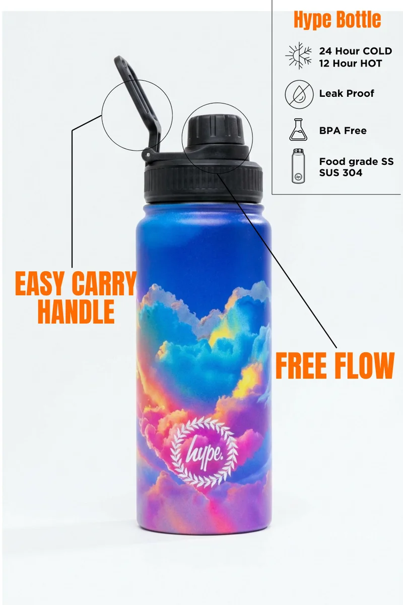 چاست هايب HYPE Water Bottle Girls Multi Cloud Heart