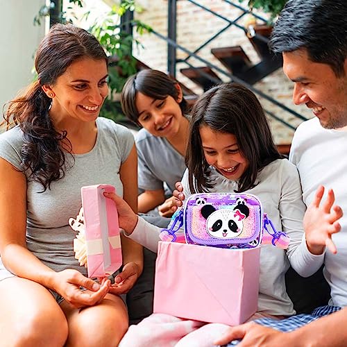 Kejea Girls Purse for Kids Age 3-8 - Panda Purse for Little Girl Gifts, Crossbody Bag - Image 2