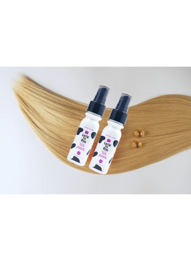 Leche Pal Pelo Finish Chia Oil Treatment: Heat Protection, Split End Repair, Frizz Control, and Shine in a Lightweight Formula with Omega 3, Abyssinia, and Pro-V B-5 (1.2 fl.oz./ 35 ml)  - Image 5