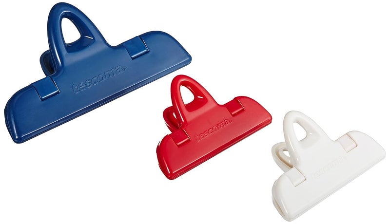 tescoma Tescoma Presto Bag Clip, 3-Pieces, 7/11cm, Color May Vary 