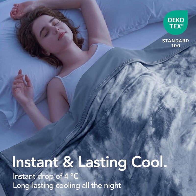 Topcee Cooling Throw Blanket for Hot Sleepers,Arc-Chill Q-Max >0.5 Cool Fiber,100% Oeko-Tex Certified Lightweight Summer Cool Blanket for Travel/Outdoor Ultra Cold Breathable,50''x70'' - Image 2