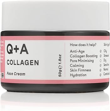 Q+A QA Collagen Face Cream A vegetarian seaweed derived Collagen cream for ageing skin anti ageing with natural seaweed derived Collagen and Shea Butter for Ultimate Hydration 50g18oz - Image 2