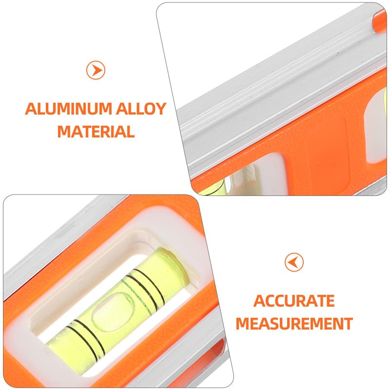 Aluminum Alloy Spirit Level with 3 Vials for Home Renovation and Engineering Layout - Image 4
