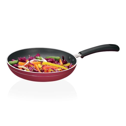 Premier Non Stick Fry Pan Royal 26cm - Red (Code-01947) | Superior Non-Stick Coating, Even Heat Distribution, Stylish Design, Versatile for All Cooktops, Dishwasher Safe, Comfortable Handle - Image 2
