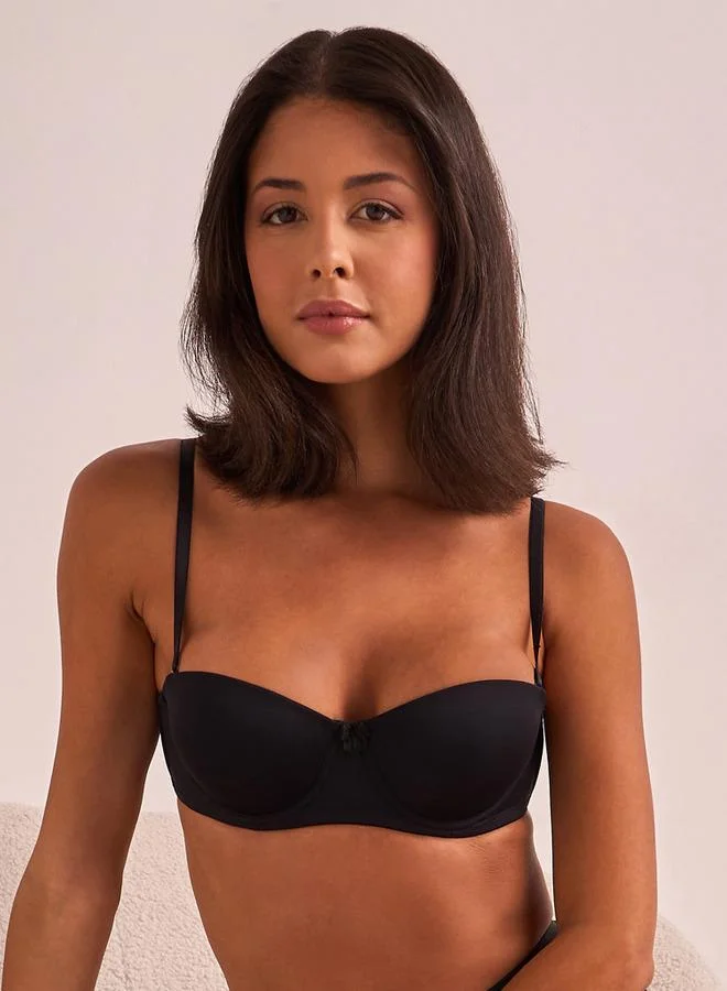 Splash FAV Padded Balconette Bra with Hook and Eye Closure