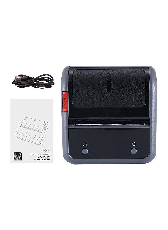 Generic - Portable 80mm Thermal Label Printer BT Label Maker Sticker Machine with Rechargeable Battery Compatible with iOS Android Computer - Image 1