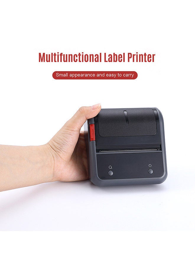 Generic - Portable 80mm Thermal Label Printer BT Label Maker Sticker Machine with Rechargeable Battery Compatible with iOS Android Computer - Image 1