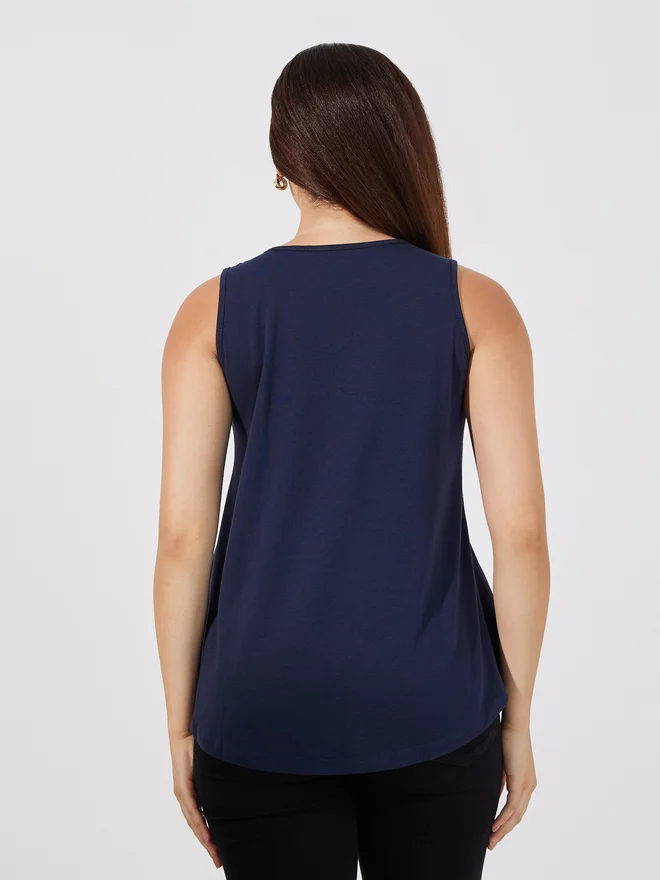 Aria Romance ARIA ROMANCE Basic Round Neck Tank