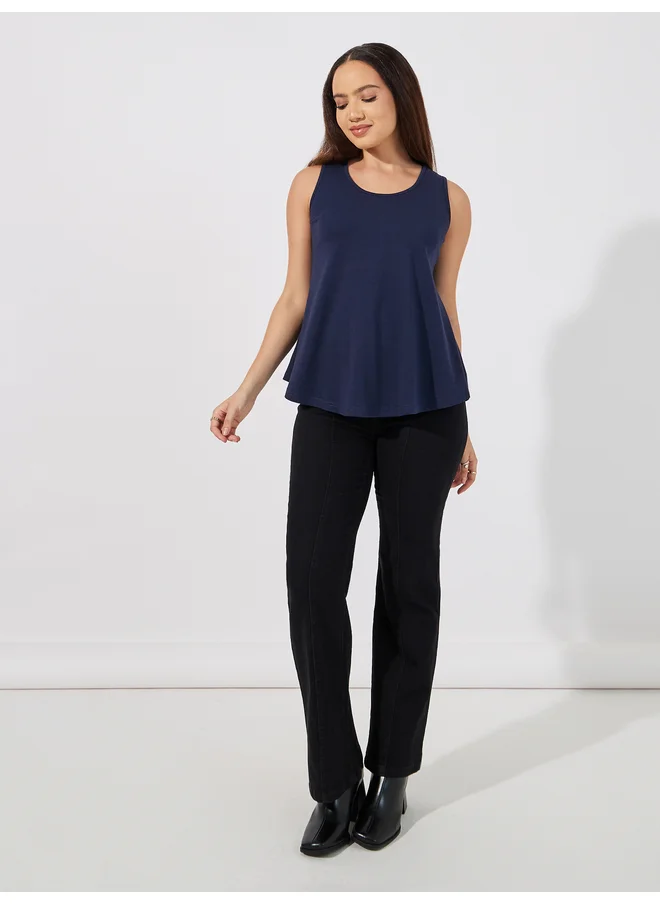Aria Romance ARIA ROMANCE Basic Round Neck Tank