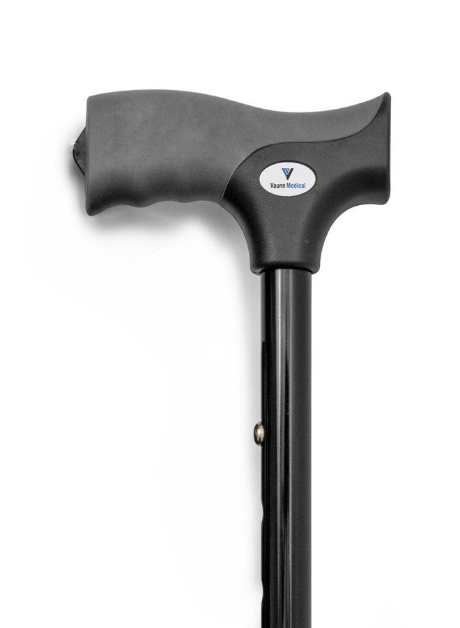 فون عصا المشي القابلة للطي والتعديل الارتفاع من Vaunn Medical Easy Grip™ مع حزام/حقيبة - مساعد مشي صغير الحجم، محمول وآمن (طرف مضيء) - مؤهلة لبرنامج FSA/HSA - Image 3