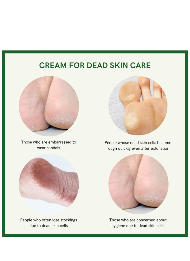 3WB | Premium Foot Cream for Dry Cracked Heels Feet Knees Elbows Hands, Foot Dead Skin Cuticle Callus Remover Toenail Softener, Keratolytic Skin Barrier Repair Cream, 100g, Made in Korea