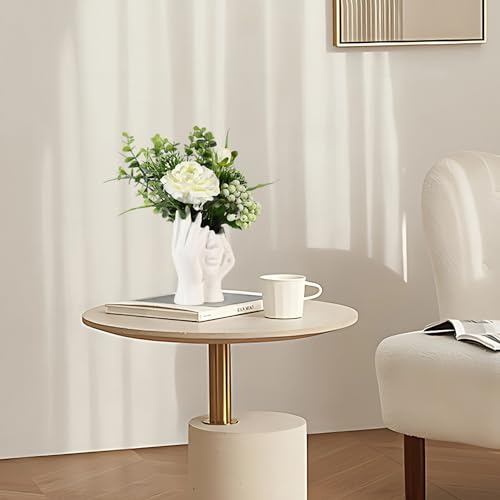 BrownLove Ceramic Face Vase White Flower for Decor Female Form Art Vase Modern Decorative Centerpiece for Table Shelf Living Room Office Bedroom - Image 5