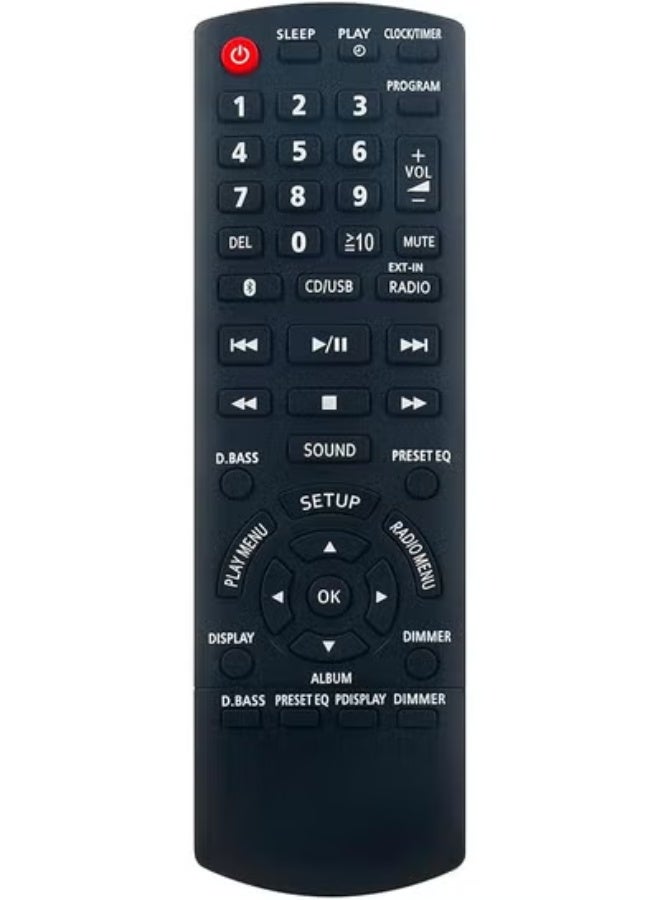 ELTRAZONE N2QAYB001101 Replacement Remote Control for Panasonic CD Stereo Systems – Compatible with Models SC-PMX92, SC-PMX90, SC-PMX94, SC-PMX82, SC-PMX80, SC-PMX84, SC-PMX92GN, SC-PMX90K, SC-PMX90PC, SA-PMX70EG, SA-PMX70, SB-PMX70 – Easy Plug & Play - Image 3