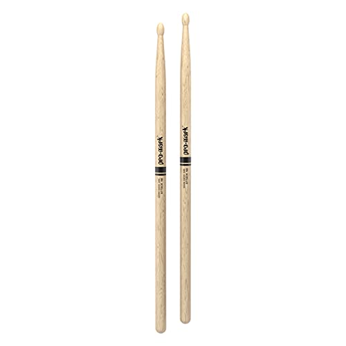 ProMark Drum Sticks - Classic Attack 5B Shira Kashi Oak Drumsticks, Oval Wood Tip, One Pair - Image 4