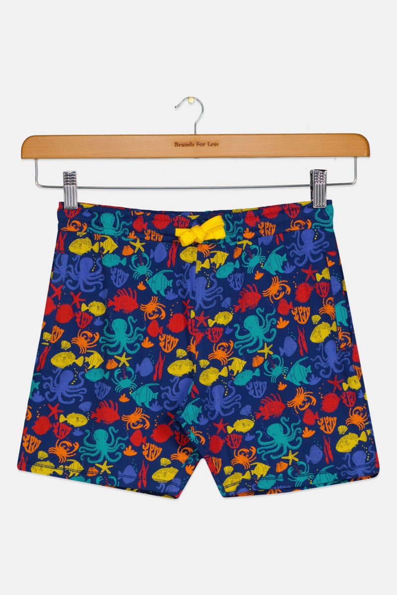 Hamleys Kids Boy Graphic Print Basic Shorts, Multicolor - Image 2