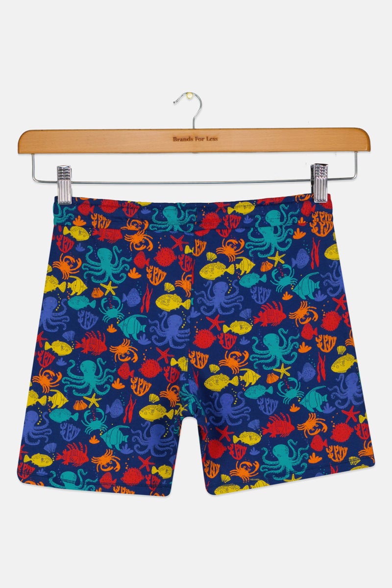 Hamleys Kids Boy Graphic Print Basic Shorts, Multicolor - Image 3
