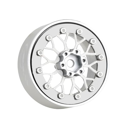 TCRC 4PCS Grade 5 Titanium Wheel Face Aluminum 13 Inch Wheels Hubs for 124 Axial SCX24 FCX24 118 TRX4M Redcat Ascent18 Upgrade Parts - Image 5