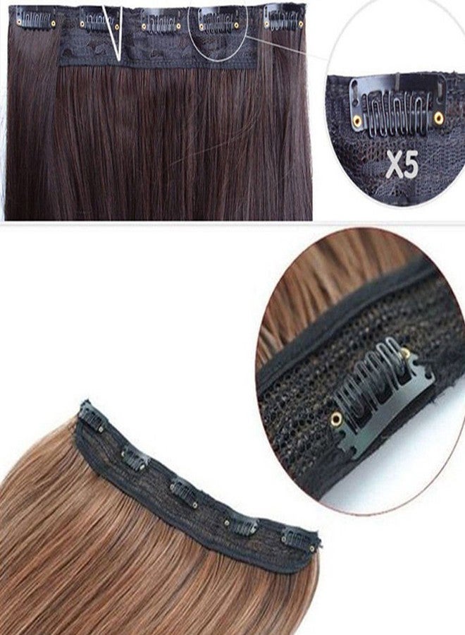S-noilite Trendy 24"/26" Straight Curly 3/4 Full Head One Piece 5clips Clip in Hair Extensions Long Poplar Style for Xmas Gifts 22colors (24" - Curly, ash pink) - Image 4