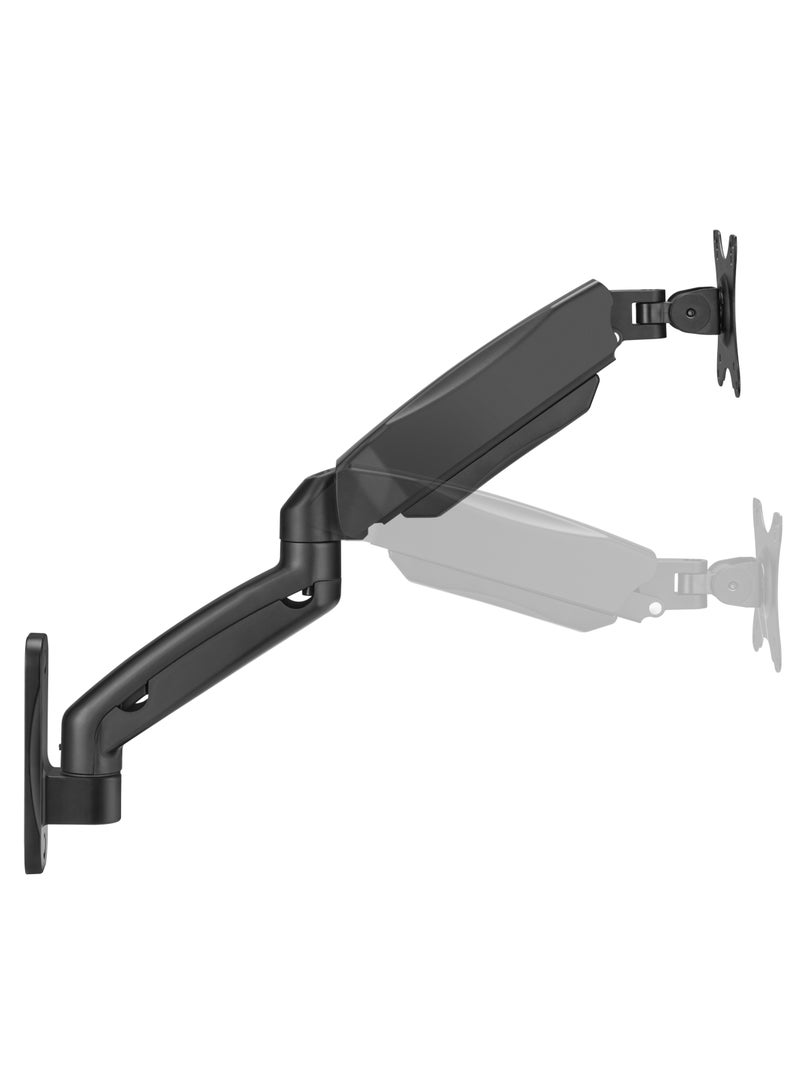 GAMEON GO-5015 Single Monitor Arm Economy Spring Assisted Wall Mount For Gaming & Office Use 17 to 32 inch Arm Up To 9 KG Black - Image 3