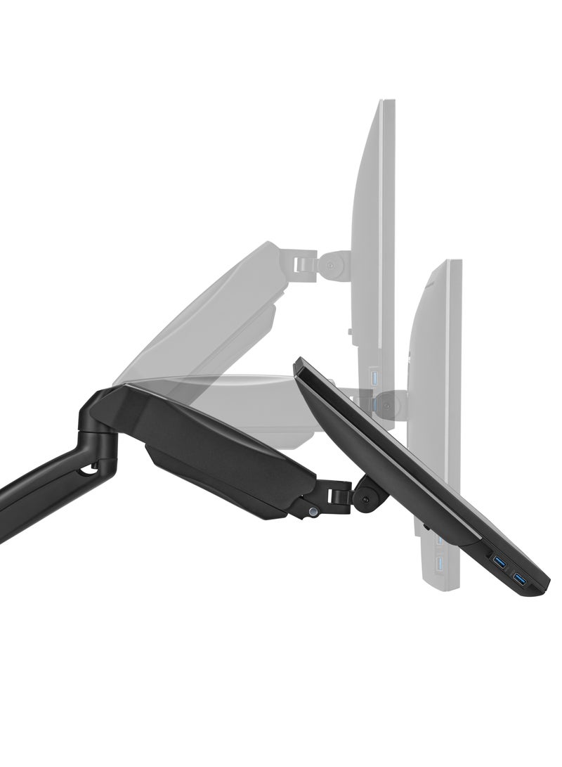 GAMEON GO-5015 Single Monitor Arm Economy Spring Assisted Wall Mount For Gaming & Office Use 17 to 32 inch Arm Up To 9 KG Black - Image 5