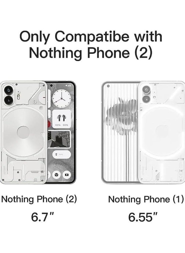 Arabest Case Compatible with Nothing Phone 2 Protector Transparent Shockproof Anti-Scratch Silicone Back Cover for Nothing Phone 2 Case - Image 2
