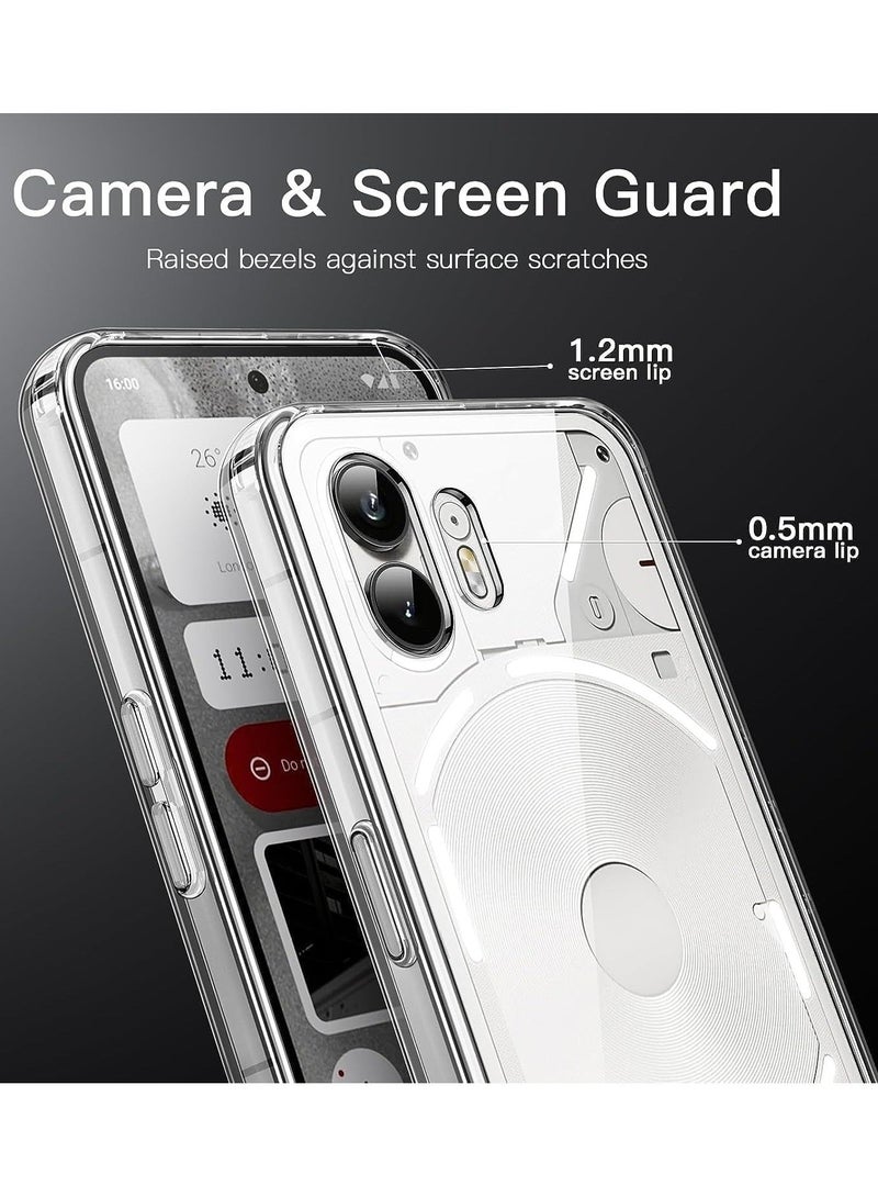 Arabest Case Compatible with Nothing Phone 2 Protector Transparent Shockproof Anti-Scratch Silicone Back Cover for Nothing Phone 2 Case - Image 3