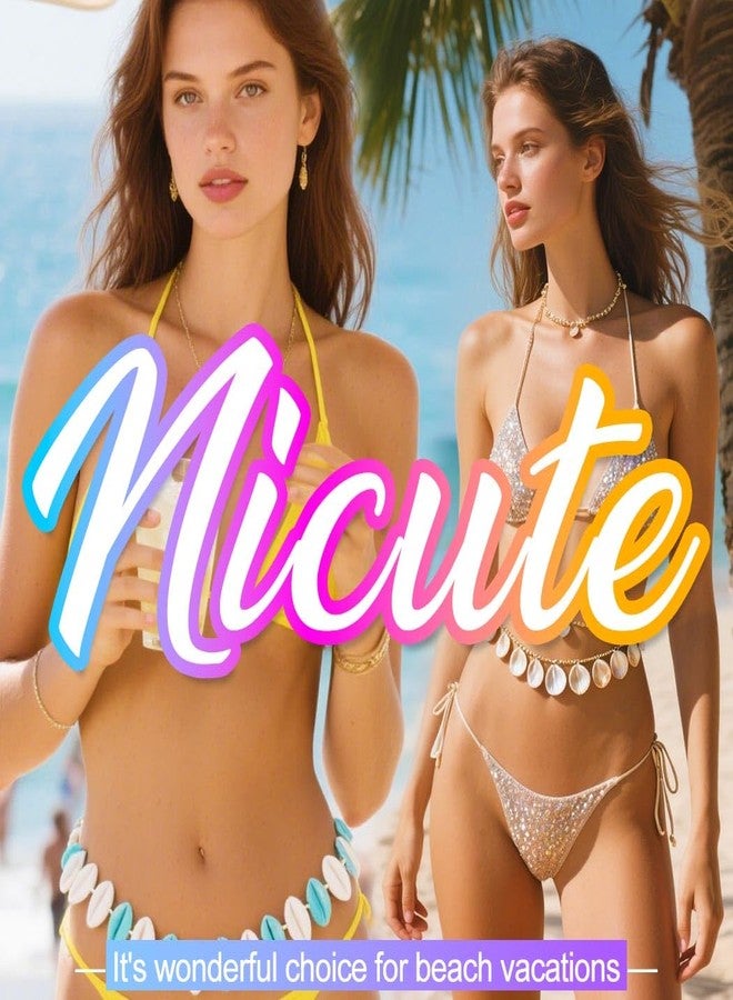 Nicute Mermaid Body Chain Colorful Layered Shoulder Chain Summer Beach Bikini Jewelry Accessories for Women - Image 5