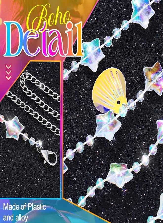 Nicute Mermaid Body Chain Colorful Layered Shoulder Chain Summer Beach Bikini Jewelry Accessories for Women - Image 4