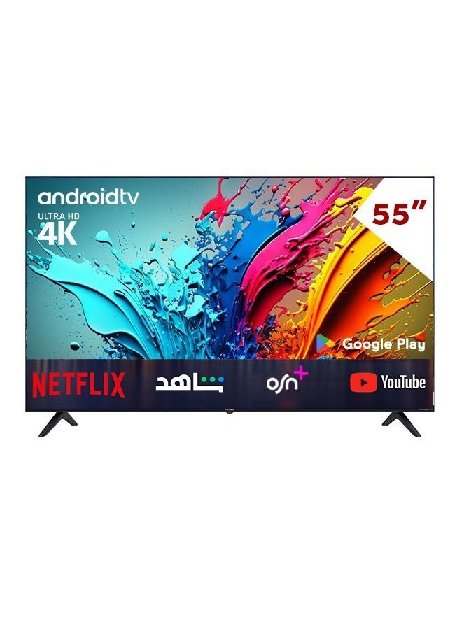 Arrow RO‑55LCQ120 55 Inch QLED 4K UHD Smart TV Google TV HDR Dolby Vision Dolby Atmos WiFi HDMI USB - Image 1