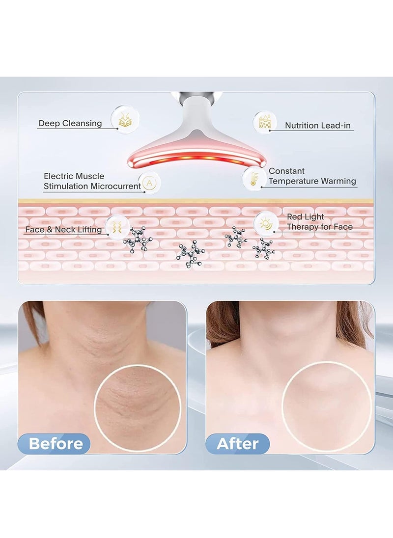 RATSAW 3 in 1 Face Massager for Neck Lift Red Light Face Therapy Luminlift Face Massager for Neck Face Against Wrinkles Tightening Shrinking Anti Ageing Electric Massager  - Image 3