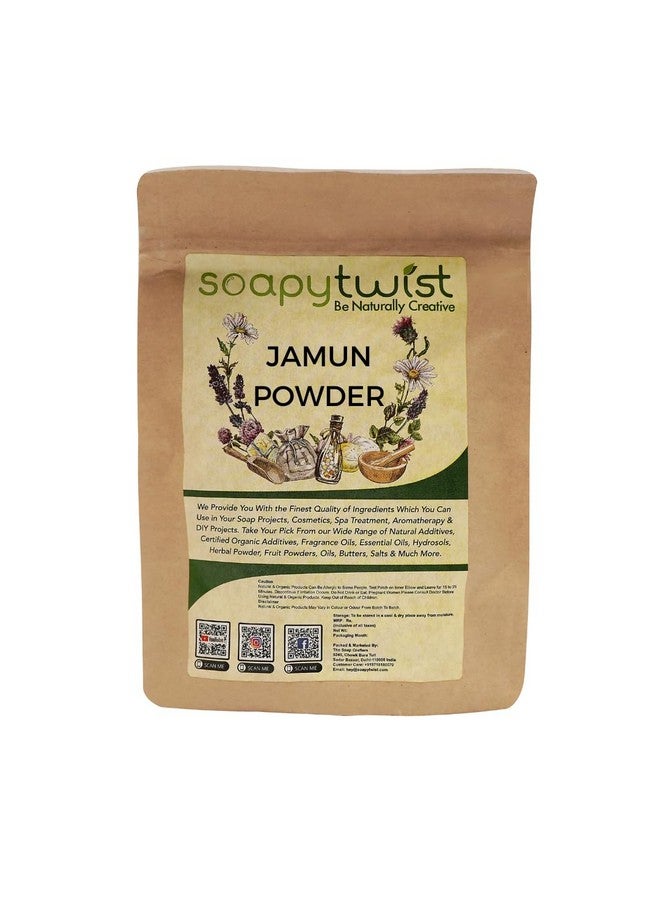 Soapy Twist Jamun Powder - 100g for Face Pack, Lip Scrub & Body Scrub - Image 1