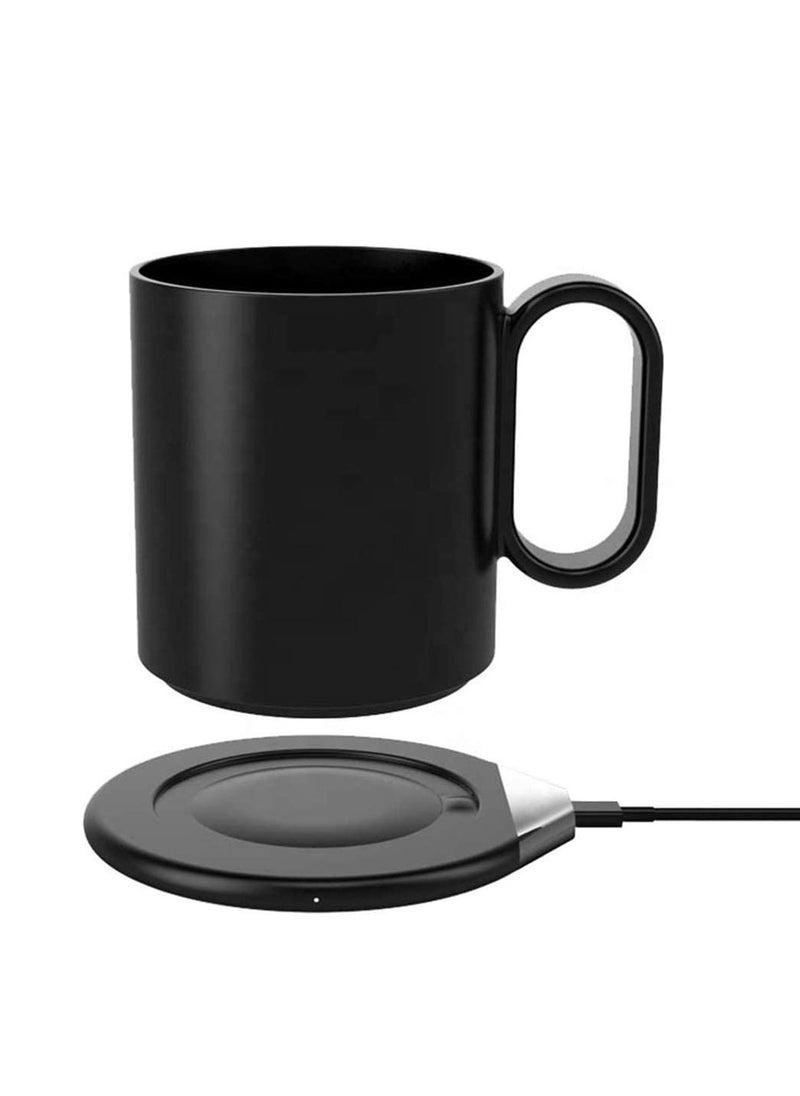 Excefore - Coffee Cup Warmer Electric Smart Beverage Mug Warmer Desktop Digital Touch Mug Heater Coaster Cup Warmer Pad for Tea Wate, Cocoa Baby Food Milk Cup Heater Plate (Black) - Image 1