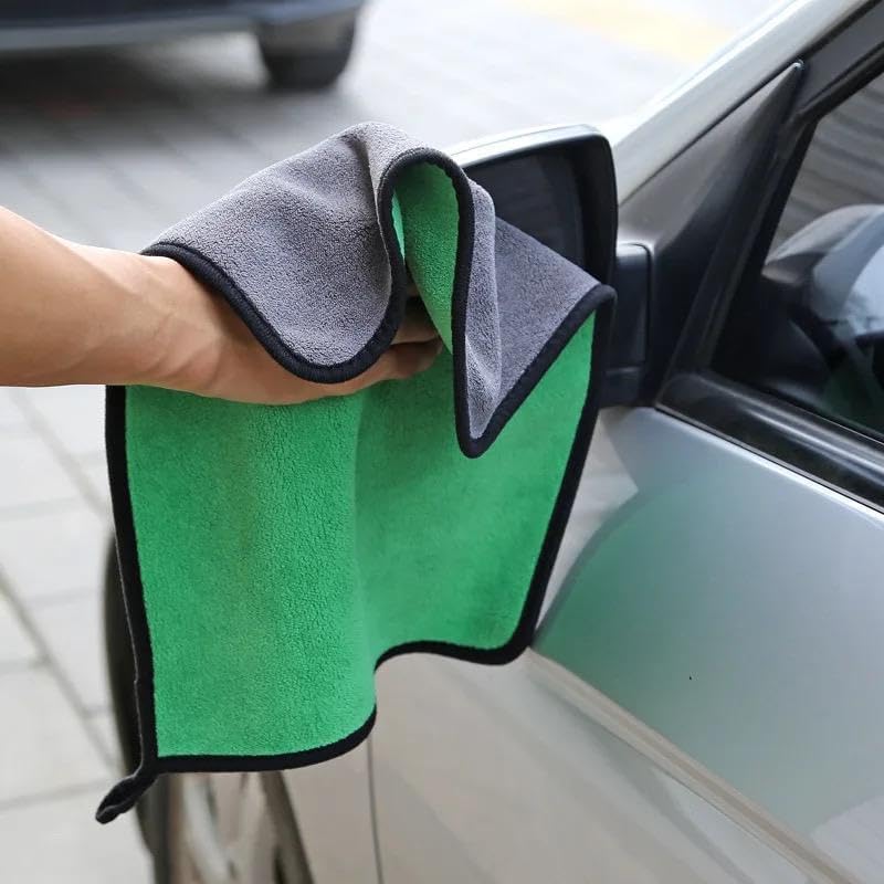 DADLM® 7 Item Cordless Car Accessories Combo Pressure Washer Gun (Double Battery) | Long Handle/Small Car Duster | Car Shaped Cleaning Cloth|Scratch & Lint Free, Pollen Removing - Image 4