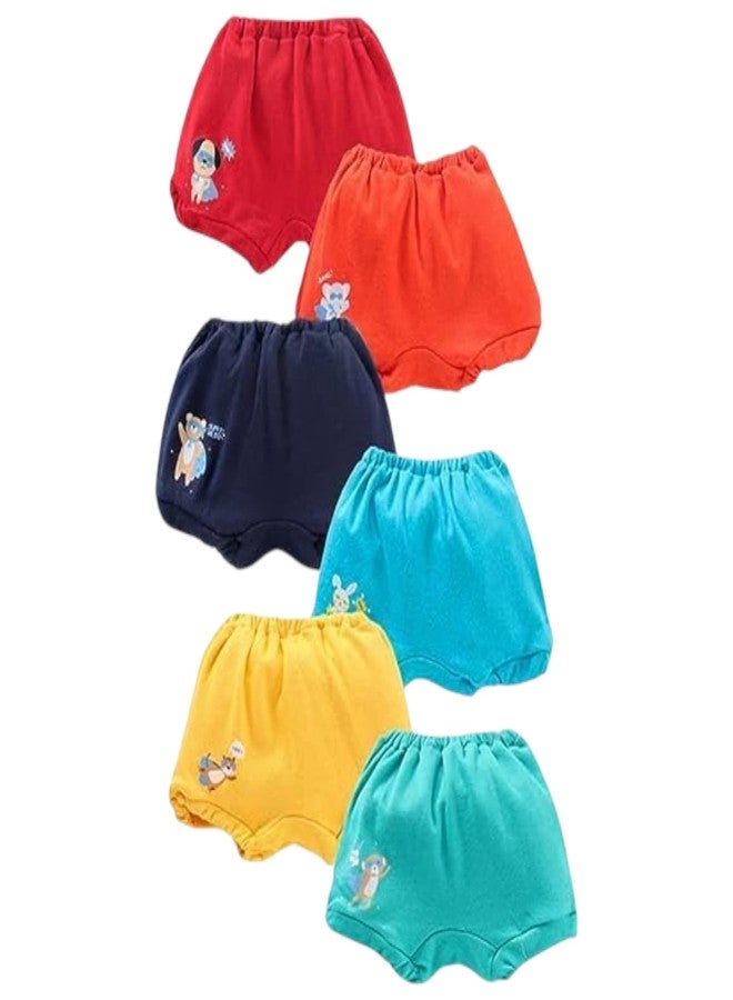 Tinnie Frenzy Unisex Baby Bloomer Panty – for Infants & Toddlers – Soft, Stretchy, and Cute Bottoms for Boys & Girls (in, Age, 0 Months, 6 Months, Regular, 6, Dark Multicolour) - Image 3