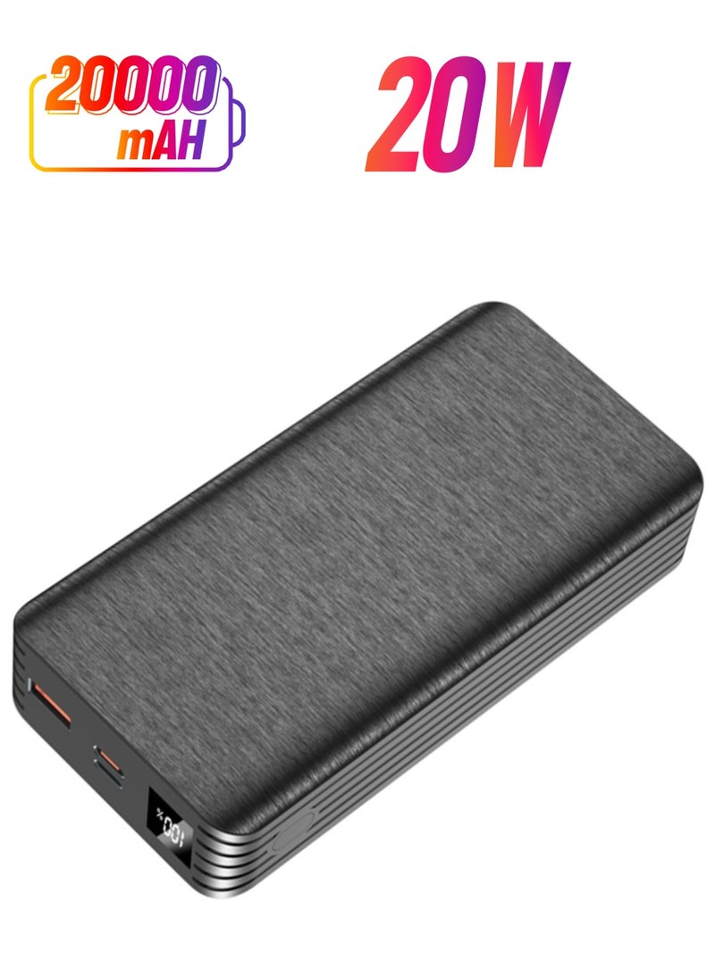 XO INET Power Bank PD20W+QC22.5W Digital Fast Charging 20000mAh Compatible with MacBook/New Type-C MacBook Air/IPad Pro, IPhone, Switch  - Image 1