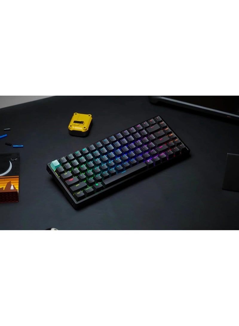 Keychron لوحة مفاتيح ميكانيكية لاسلكية Keychron K2 HE – مفاتيح تأثير هول المغناطيسية، اتصال ثلاثي الوضع، تصميم مدمج 75%، إضاءة خلفية RGB، قابلة للتبديل الساخن لنظامي Mac/Windows (مفتاح J1) - Image 2