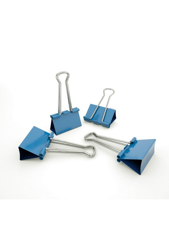 nctinystore Binder Clips Small Metal Clamp 0.75 Inch 19 Mm (Blue 20Pcs) - Image 1