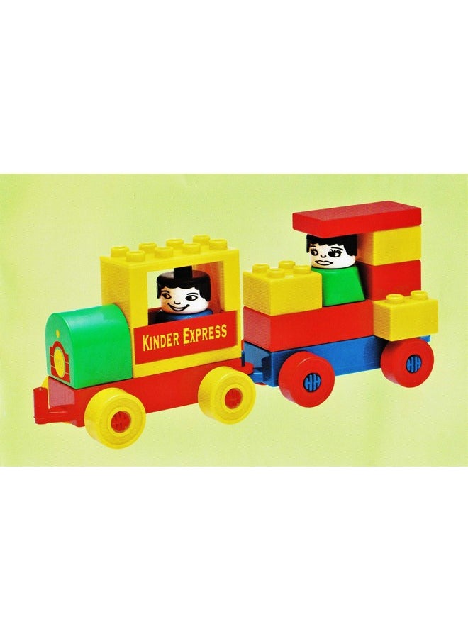 Peacock Peacock Kid Kinder Blocks Locomotive Set,Multicolor  - Image 4